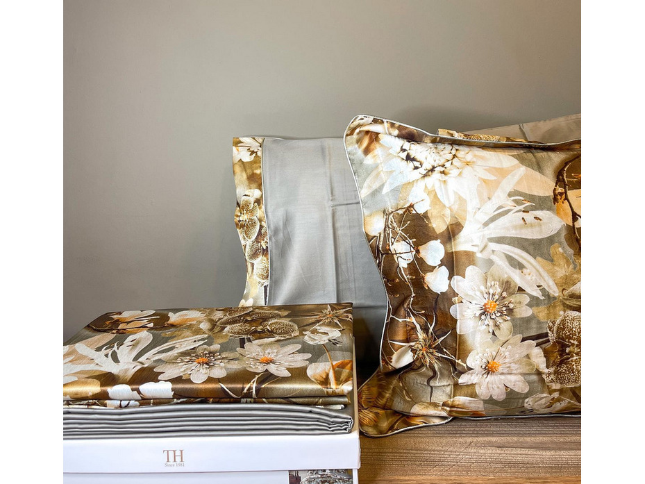 Постельное белье Loretta сатин, жатый шелк Евро сп / Тivolyo Home