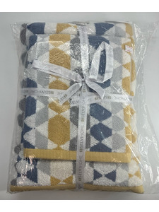 Набор полотенец Ромбы махровые (40*70, 70*140) / Selvi Home Набор полотенец Ромбы махровые (40*70, 70*140) / Selvi Home