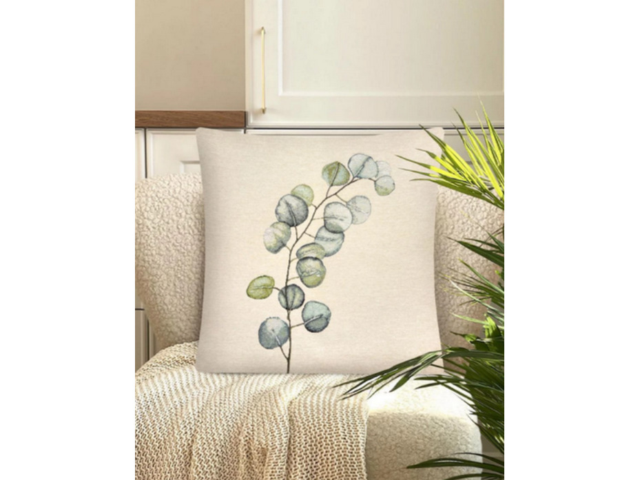 Наволочка декоративная 2412680 Скандинавские растения Эвкалипт гобелен 45*45 / Le Gobelin