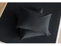 Наволочка KL-5 (007) черный сатин однотонный 50*70 / Tia