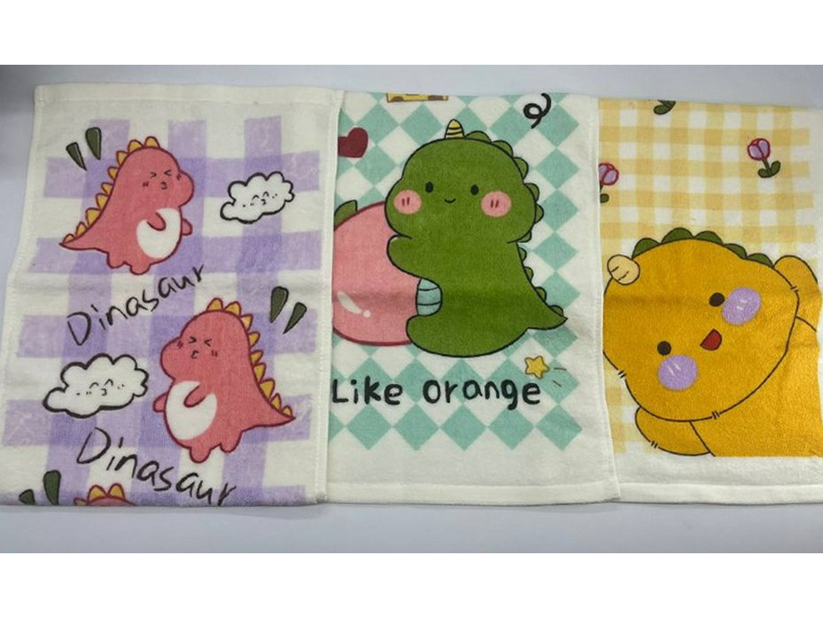 Полотенце 1502264 Дракончики НГ велюровое 25*50 / 7-я