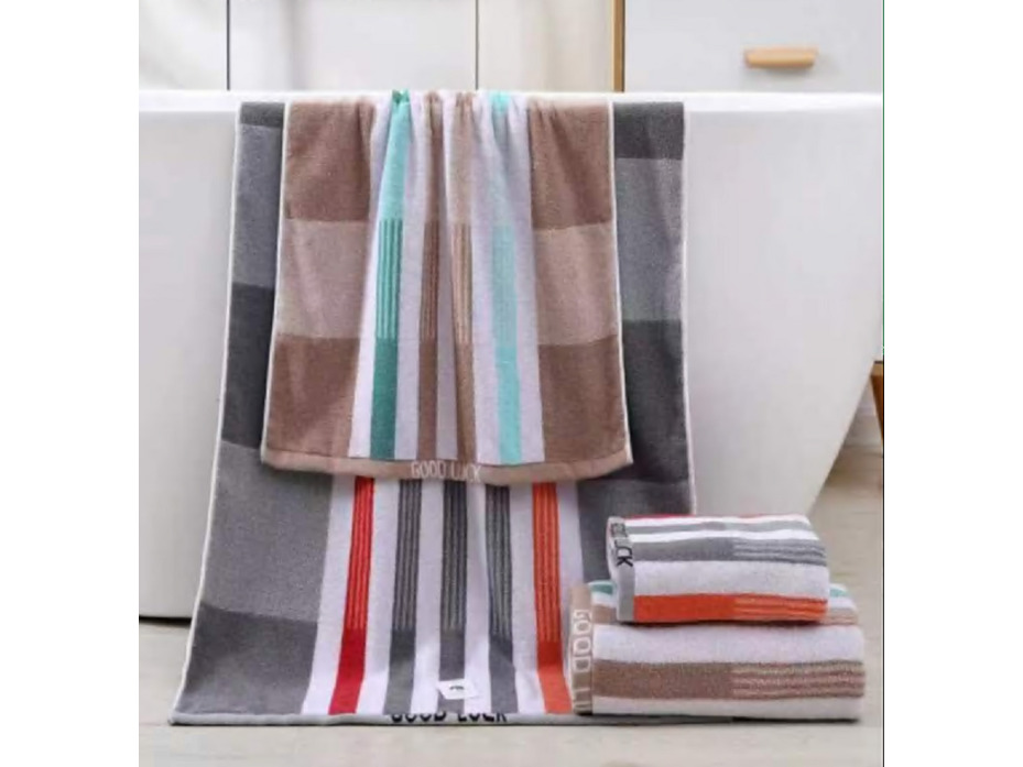 Полотенце 1905248 Клетка махровое 50*90 / 7-я