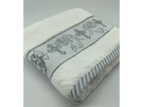 Полотенце 8505346 Ангелочки серебро махровое 50*90 / 7-я