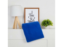 Плед 3528539 синий флисовый 130*150 / Экономь и Я