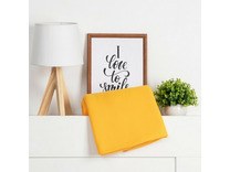 Плед 7138926 желтый флисовый 150*180 / Экономь и Я