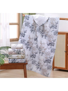 Полотенце 2206442 Цветы вафельное 70*140 / 7-я