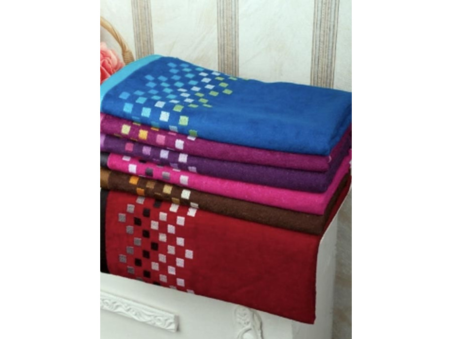 Полотенце Mos12 - 90b2 Пиксели бамбуковое 65*135 / Sunvim