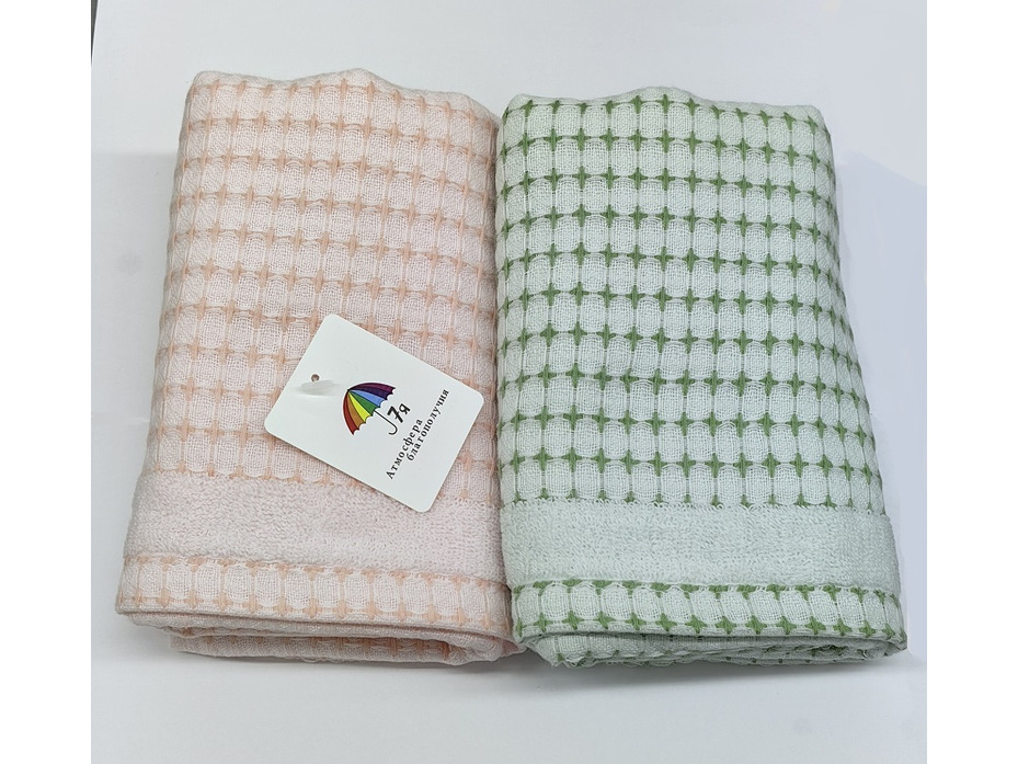 Полотенце 5104198 Мелкая клетка махровое 35*75 / 7-я Полотенце 5104198 Мелкая клетка махровое 35*75 / 7-я