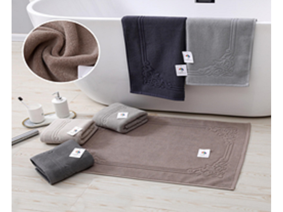 Полотенце для ног 1934213 Жаккард махровое 50*70 / 7-я