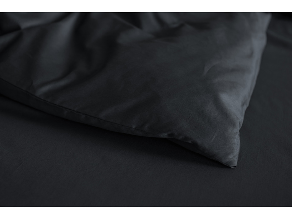 Пододеяльник KL-5(007) черный сатин однотонный 200*220 / Tia Пододеяльник KL-5(007) черный сатин однотонный 200*220 / Tia