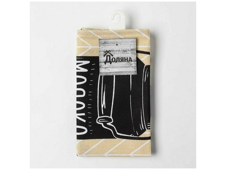 Полотенце 4136457 Кофе рогожка 35*60 / Доляна