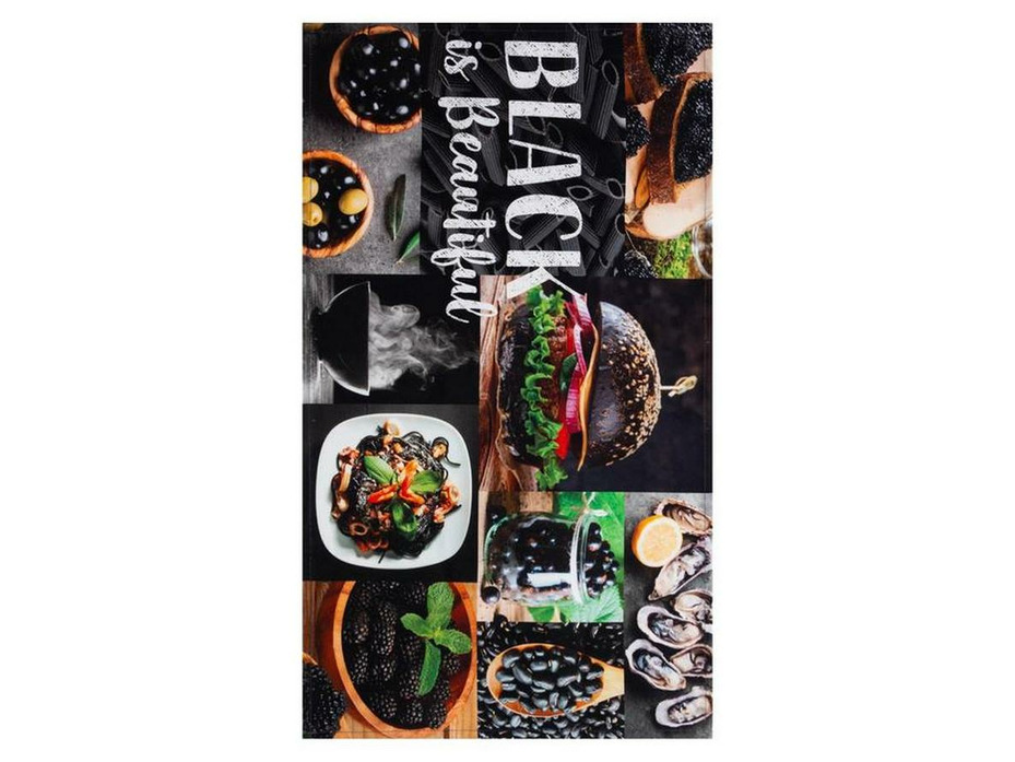 Полотенце 4932565 Black саржа 40*73 / Этель