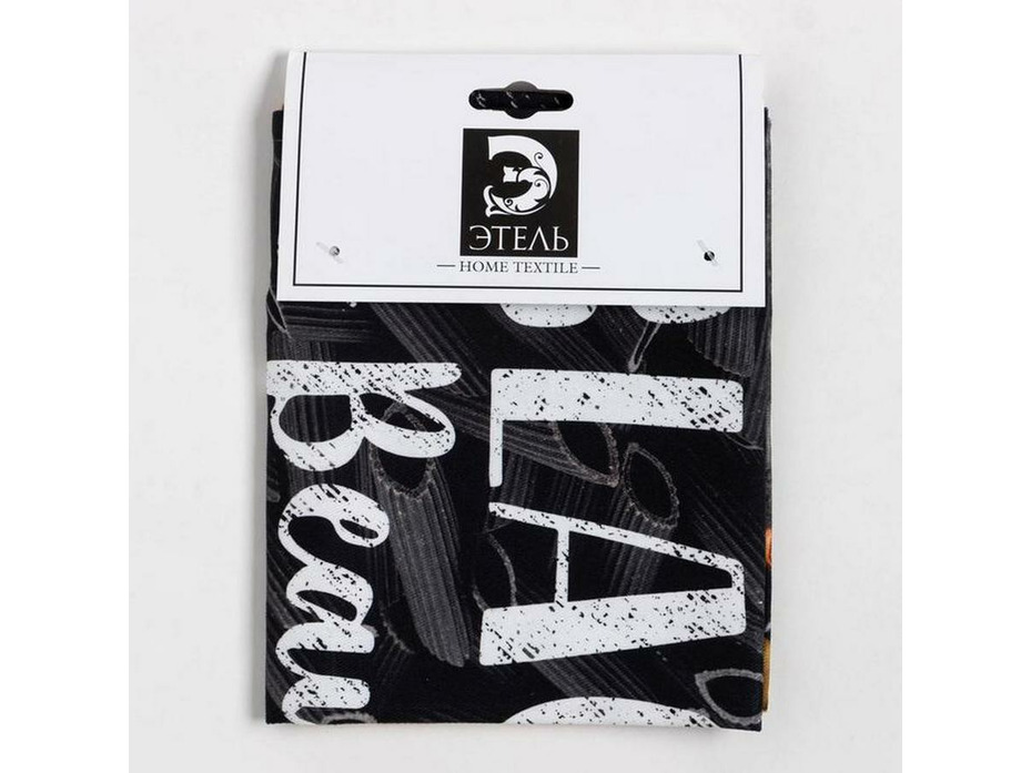 Полотенце 4932565 Black саржа 40*73 / Этель