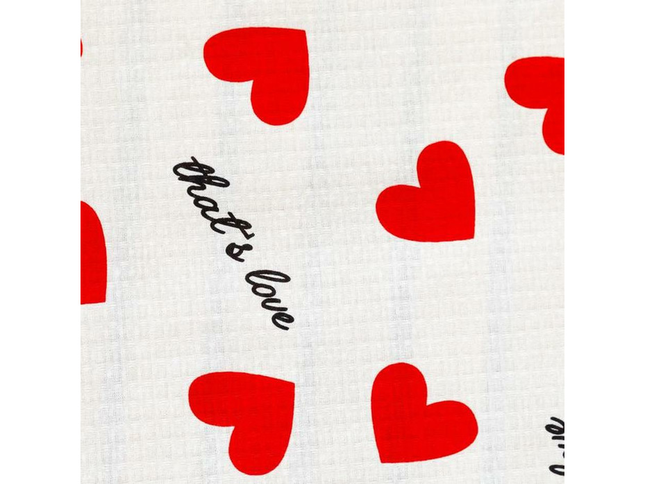 Полотенце-простыня для бани 5472040 Сердечки вафельное 150*180 / Этель Полотенце-простыня для бани 5472040 Сердечки вафельное 150*180 / Этель