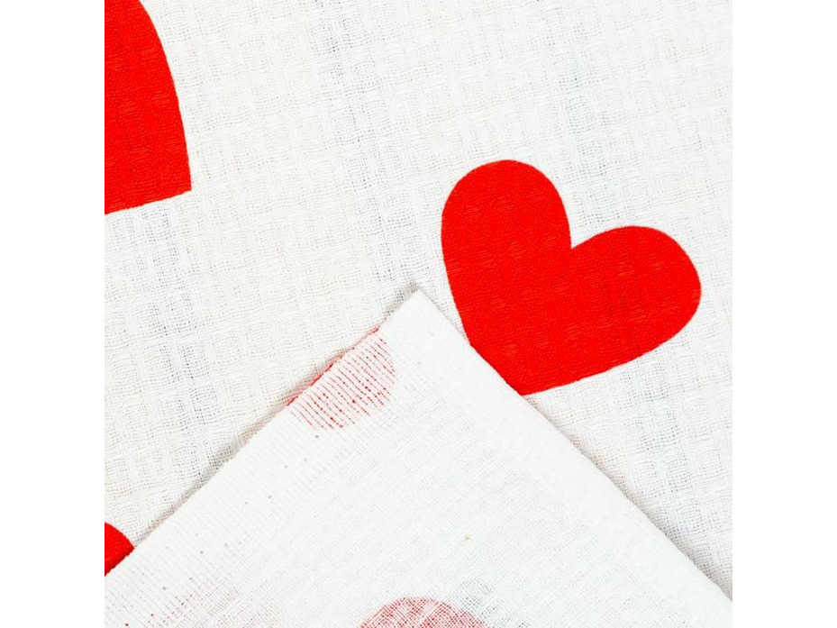 Полотенце-простыня для бани 5472040 Сердечки вафельное 150*180 / Этель Полотенце-простыня для бани 5472040 Сердечки вафельное 150*180 / Этель