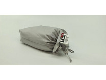 Простыня на резинке 213KL-105 сатин однотонный Светло-серый 160*200 / Tia