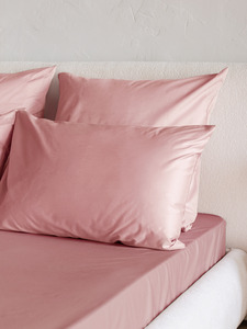 Простыня 213KL-907 дымчатая роза сатин однотонный 180*260 / Tia