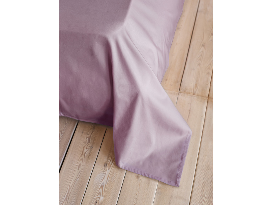 Простыня 213KL-204 сирень сатин однотонный 240*260 / Tia