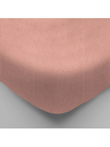 Простыня на резинке 20-09 Фиолетовый махровая 180*200 / Tia