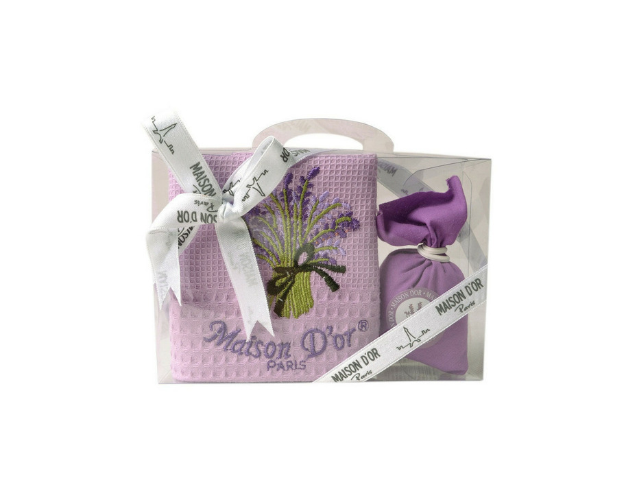 Полотенце Lavanta вафельное в подарочной упаковке 50*70 / Maison Dor