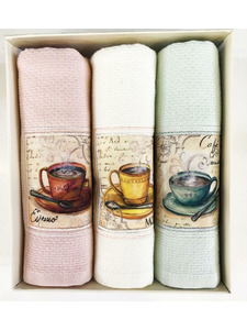 Набор полотенец Cups вафельные (40*60, 3 шт) / Tivolyo Home