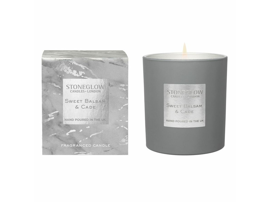 Сладкий бальзам и кадэ, Свеча в стеклянном стакане / StoneGlow