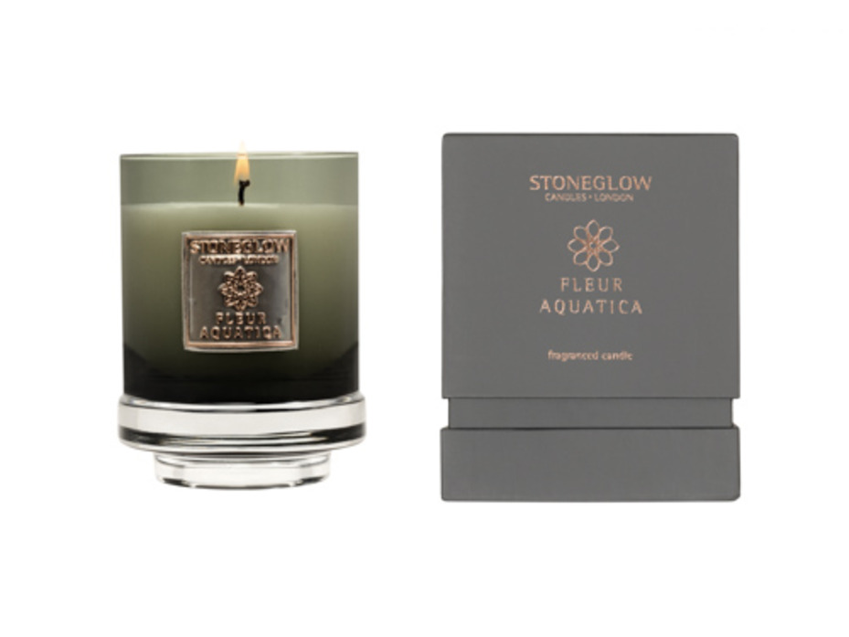 Водяной цветок, Свеча в стеклянном стакане / StoneGlow