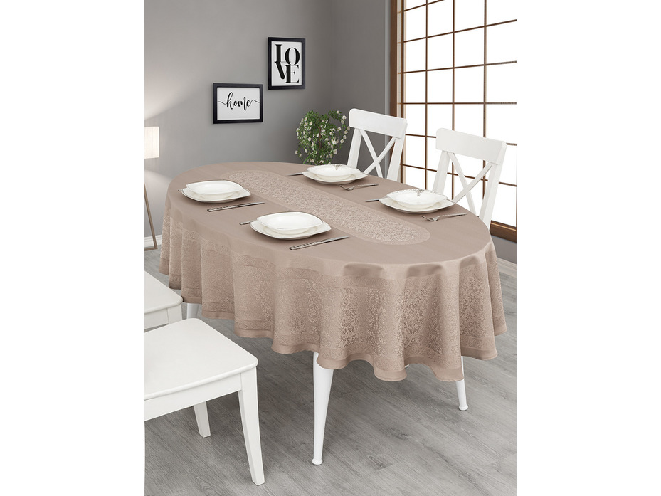 Скатерть Darvin полиэстер 160*220 / Karna Home Textile Скатерть Darvin полиэстер 160*220 / Karna Home Textile