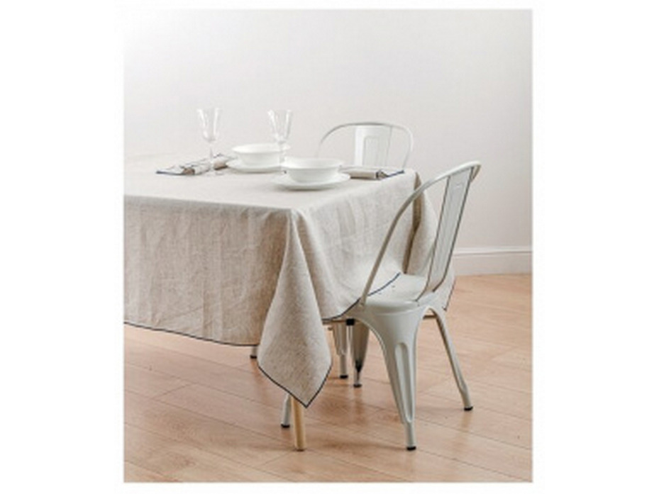 Скатерть 206092 Белый натур льняная 150*250 / Василиса