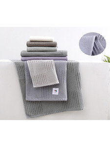 Полотенце 1506399 Квадраты вафельное 70*140 / 7-я