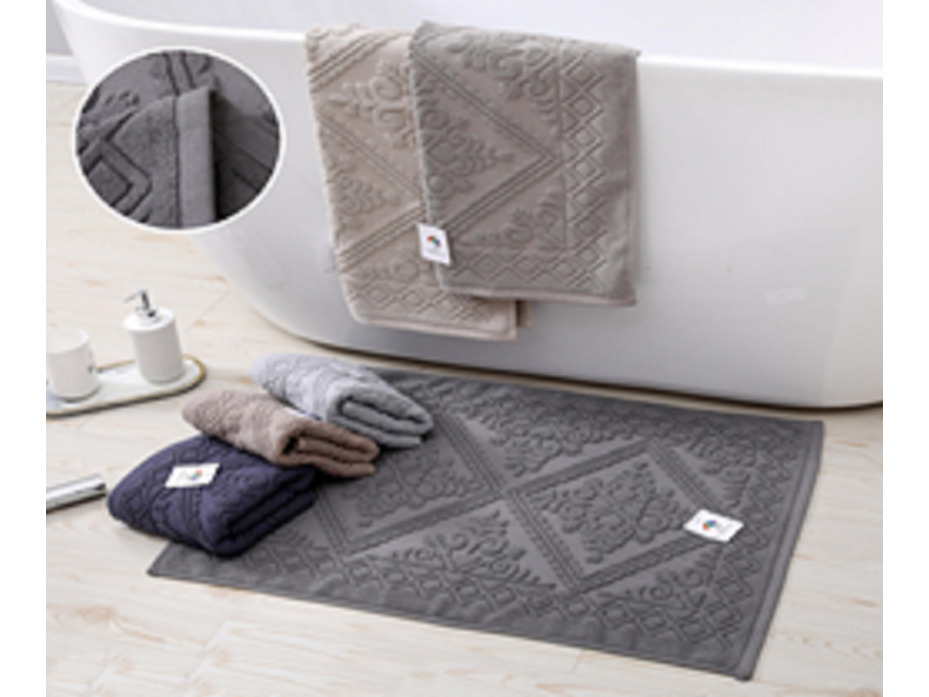 Полотенце для ног 1934212 Жаккард махровое 50*70 / 7-я