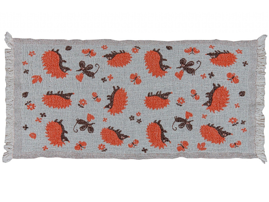 Полотенце 20С192-ШР Ежики льняное 30*67 / Белорусский лен