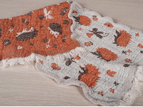 Полотенце 20С192-ШР Ежики льняное 30*67 / Белорусский лен