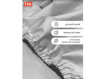 Простыня на резинке 213KL-105 Светло-серый сатин 90*200 / Tia Простыня на резинке 213KL-105 Светло-серый сатин 90*200 / Tia