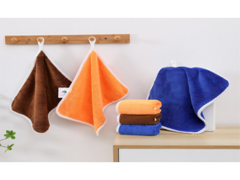 Полотенце 1862658 Однотонная микрофибра 30*34 / 7-я