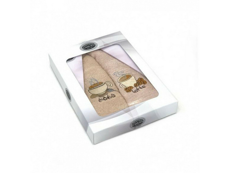 Набор полотенец Yuvarlak латте НМ 702 махровые D 60 (2 шт) / Karven