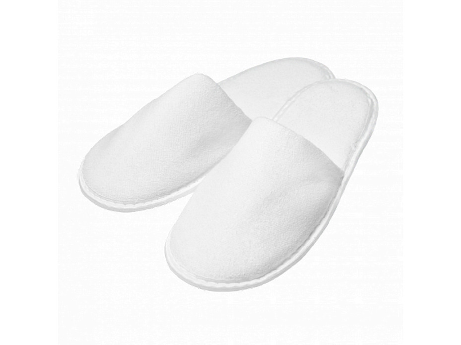 Тапочки одноразовые закрытый мыс 5 мм махровые / Mezo