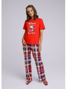 Пижама женская, футболка и брюки LP13-1065/5 / Clever