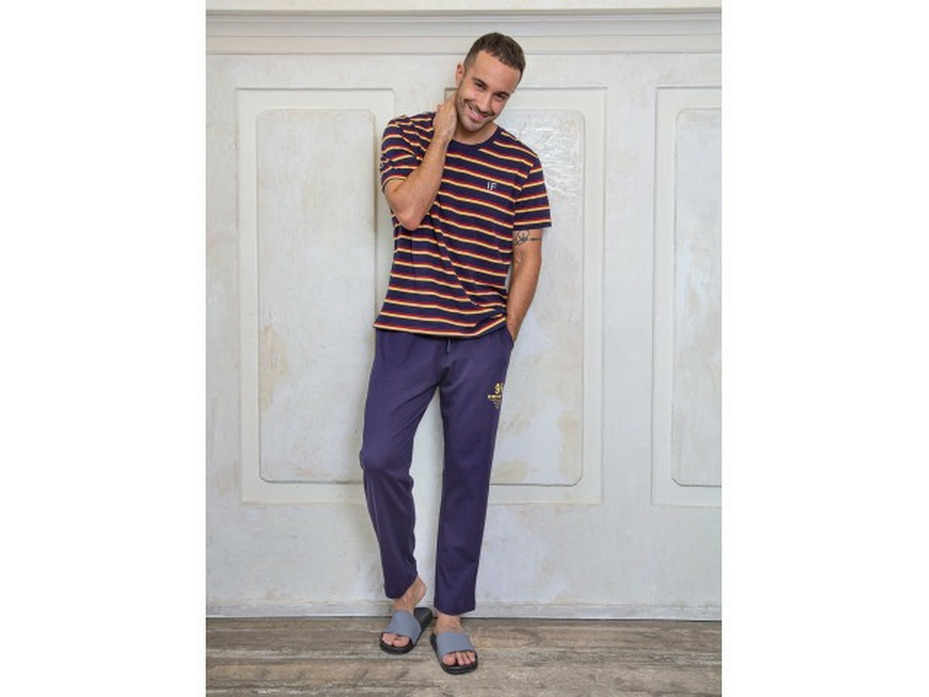 Пижама мужская, футболка и брюки PBC1023 / Indefini