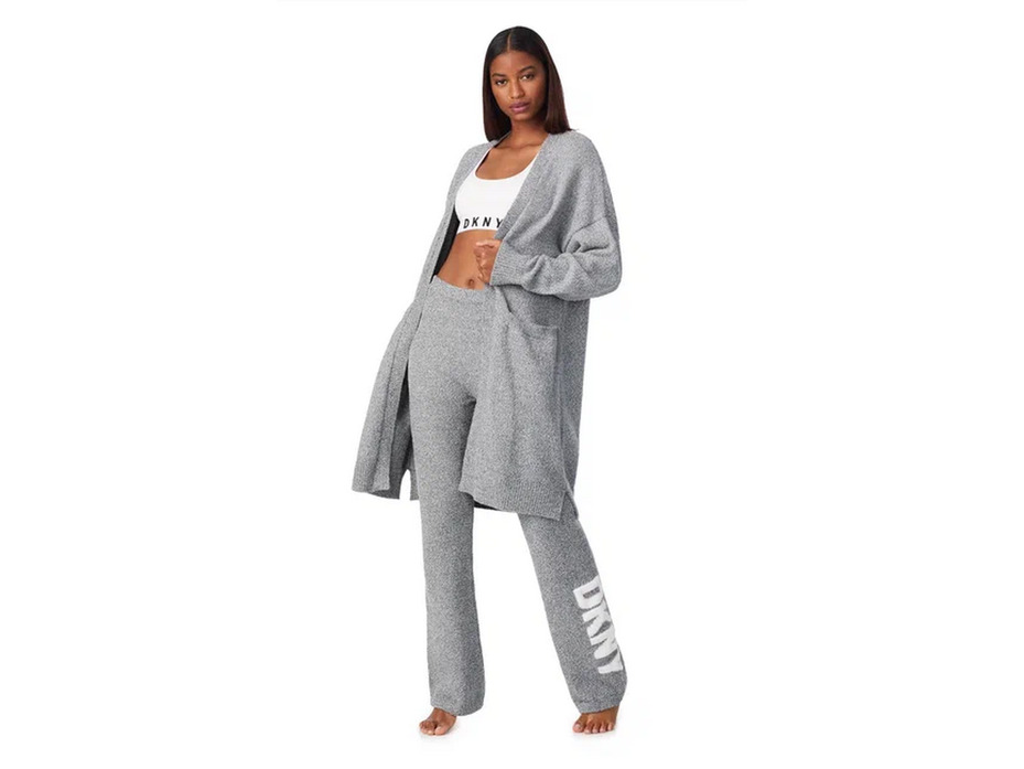 Кардиган женский YI00031 All the cheer надпись на спине / DKNY