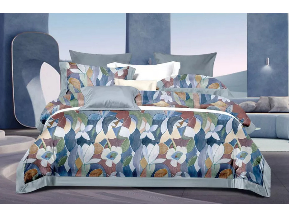 Постельное белье 1945-6 сатин премиум Евро / Asabella