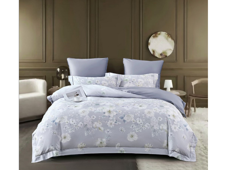 Постельное белье 2253-6 сатин премиум Евро сп / Asabella