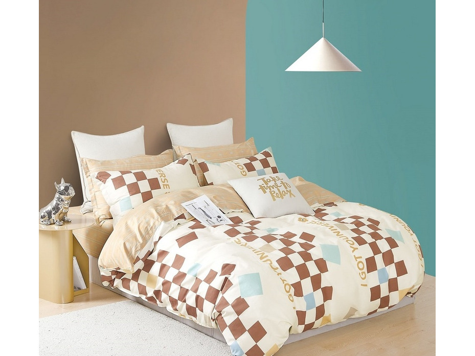 Постельное белье 7144 сатин Евро сп / Butterfly