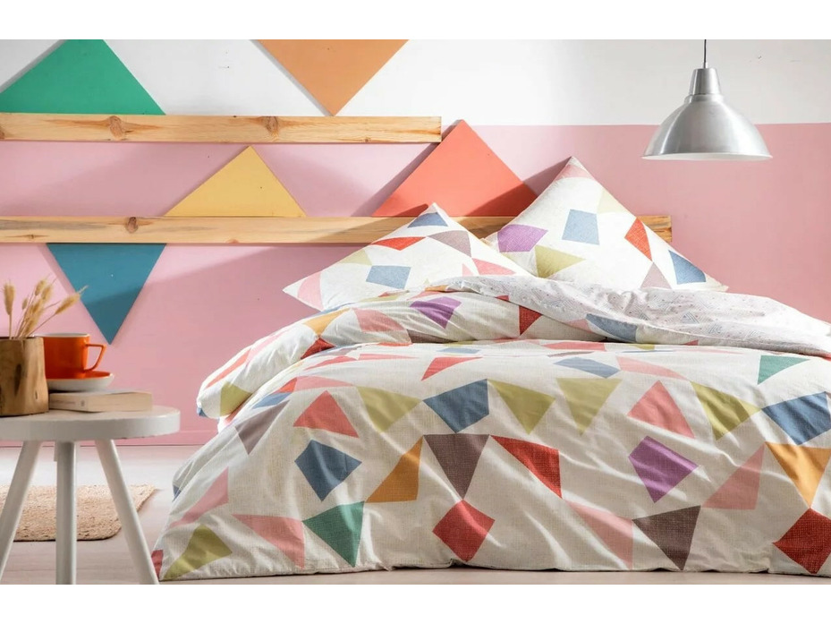 Постельное белье с простыней на резинке Kevin graffiti ранфорс 1,5 сп / Tac