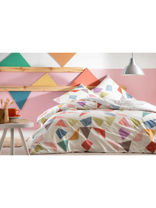 Постельное белье с простыней на резинке Kevin graffiti ранфорс 1,5 сп / Tac