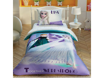 Постельное белье с простыней на резинке Холодное сердце Frozen 2 Crystal Disney ранфорс 1,5 сп / Tac