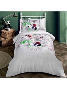 Постельное белье Panda сатин делюкс 1,5 сп / Tivolyo Home