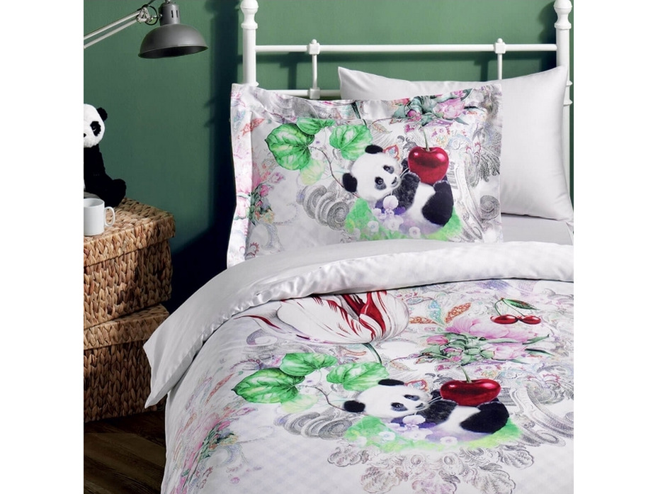 Постельное белье Panda сатин делюкс 1,5 сп / Tivolyo Home Постельное белье Panda сатин делюкс 1,5 сп / Tivolyo Home