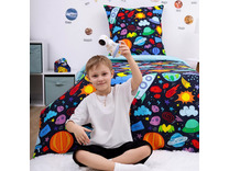 Постельное белье 500085(17) Космос бязь 1,5 сп / Василиса