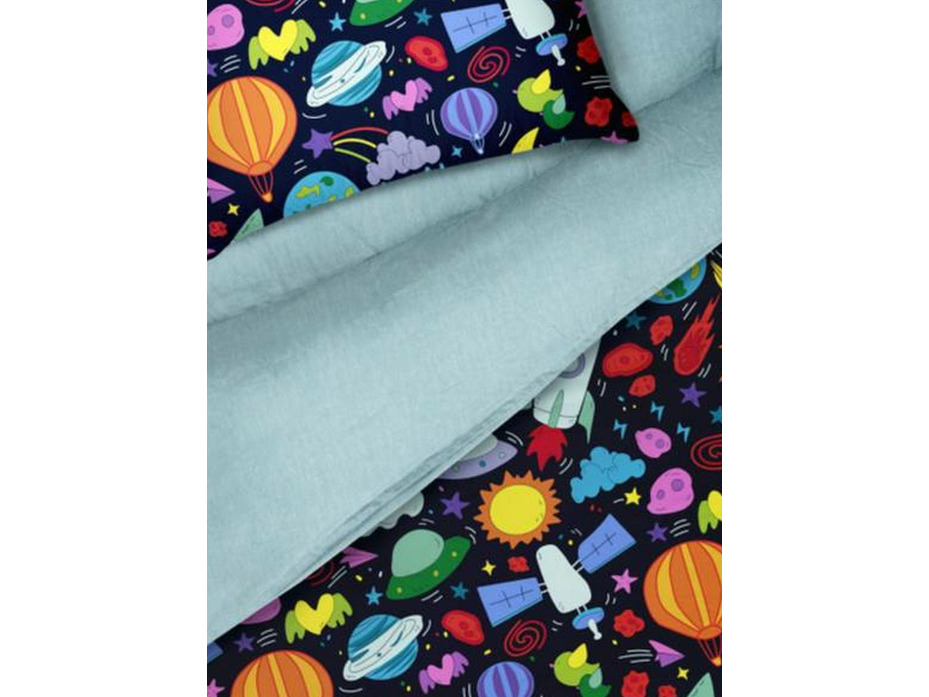 Постельное белье 500085(17) Космос бязь 1,5 сп / Василиса